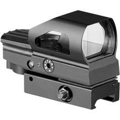 ACEXIER 1 x 33 mm holografinis šautuvo taikiklis medžioklei su raudonais ir žaliais taškais ir reguliuojamais atspindžiais 4 tinklelyje Weber 20 mm