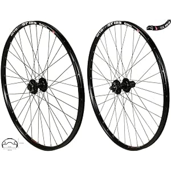 Redondo 27,5 collu riteņu komplekts VR + HR WTB disks Shimano Deore M525 melns disks