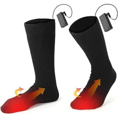 Soft Heated Socks, Powered by 2 AA Batteries, Electric Heated Socks, Comfortable Thickened Heated Socks, Men & Women, Electric Heated Socks,