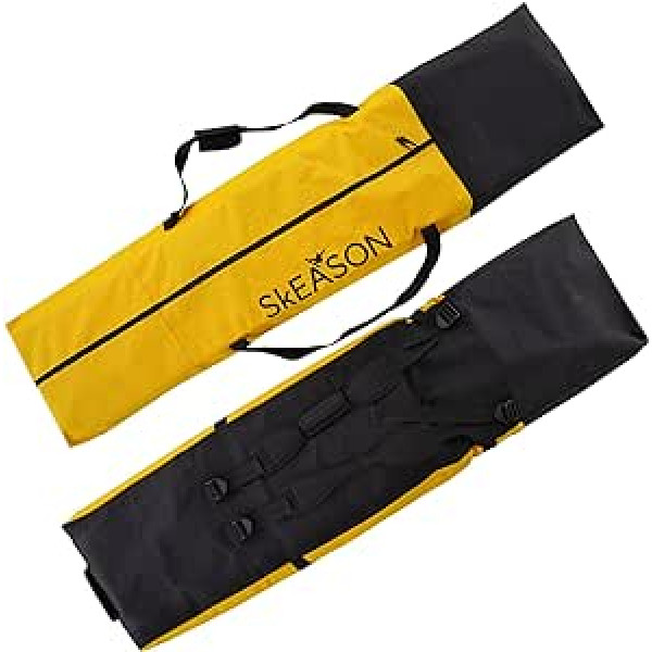 Snovborda soma ceļojumiem (Goldenrod) - Ūdensnecaurlaidīga mugursoma snovbordam ar 900D un 600D PVC poliesteru - Snovborda piederumu soma - Snovborda ceļojumu soma ar spēcīgu šuvi, der dēļam, zābakiem