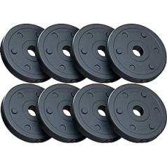 ScSPORTS® svaru šķīvji - komplekts, 2,5/5/10 kg, 1,25 kg, Ø 30/31mm, cements, plastmasa - svaru šķīvji, svaru šķīvju komplekts, fitnesa šķīvji, atsvari hantelēm, stienis