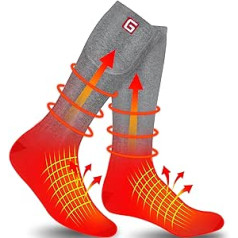 G Heated Socks Men Women Battery Socks Rechargeable Electric Socks Battery Operated Battery Heated Socks Winter Thermal Heating Socks Battery Sock Skiing Cycling Hunting Foot Warmer