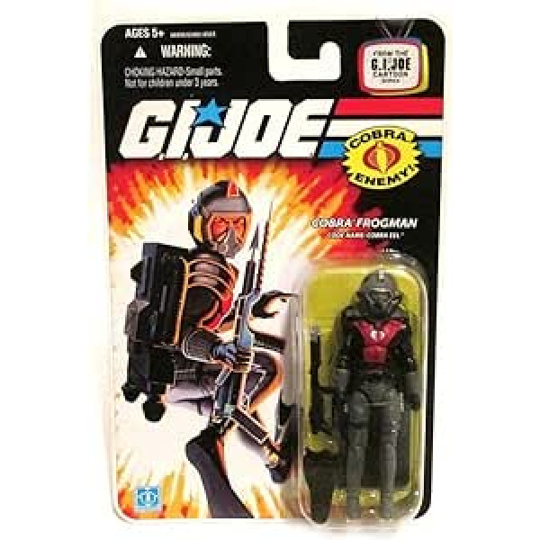 GI JOE Hasbro 3 3/4 collu Wave 11 darbības figūra Kobra Zutis (Kobra Frogman)