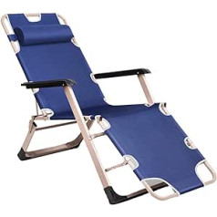 GagalU Outdoor Leisure Beach Folding Lounger Chair Weightless Chair Sun Chair with Adjustable Leg Rest and Comfortable Backrest, Nap Armrest Couch, Simple and Comfortable