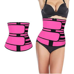 YUANGUNGUN Waist Trainer for Women Men Adjustable Body Shaper Waist Trimmer Cincher with Double Belly Band