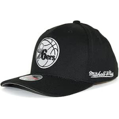 Mitchell & Ness Snapback Classic Red Eazy B&W, P. 76ERS