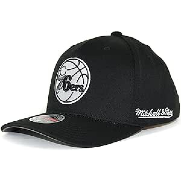 Mitchell & Ness Snapback Classic Red Eazy B&W, P. 76ERS