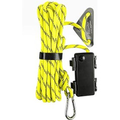 FUBESK 5 m Tent Wind Rope with LED Camping Canopy Fix Rope Electric Awning Warning Lamp Yellow