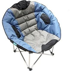 Homecall saliekamais Camping Moon krēsls XXL (pelēks/zils)