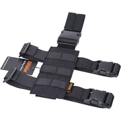 EXCELLENT ELITE SPANKER Tactical Drop Kāju apvalks ar regulējamu platformu Molle Module universāla soma kreisajai/labajai kājai