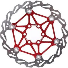 Velosipēdu disku bremžu diski, viegli peldoši bremžu disku bremžu kluči ar T25 skrūvēm kalnu šosejas velosipēdam 160/180/203 mm (203 mm sarkans)