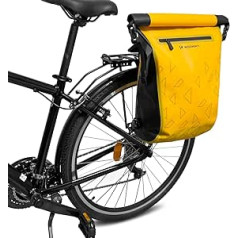 WOZINSKY velosipēdu bagāžas soma Aizmugures riteņu soma Ūdensnecaurlaidīga ceļojumu soma velosipēdam, kalnu velosipēdam, ebike, MTB, šosejas velosipēda soma, 23 l