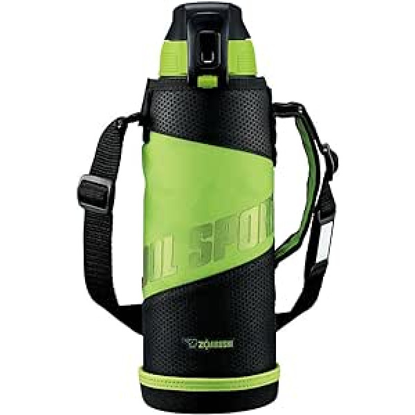 ZOJIRUSHI (Ūdens pudele Straight Drinking Sports-Type Stainless Cool Bottle 1,0 L Green Black SD-FA10-BG