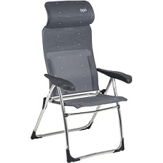 Crespo AL 215 Compact Garden Chair Folding Camping Chair Aluminium Foldable