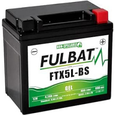 Akumulators Fulbat YTX5L-BS Gel 12V 5Ah (bez apkopes)