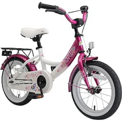 Bikestar ļoti viegls bērnu velosipēds meitenēm no 4 gadu vecuma, 14 collu bērnu klasiskais velosipēds bērniem.