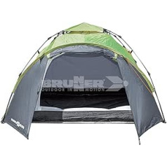 Brunner Blitz 3 Automatic Dome Tent for 3 People, Polyester, Dark Grey/Green