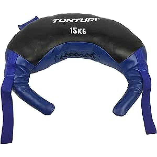 Tunturi Bulgārijas soma, Smilšu maiss, Bulgārijas soma, Power Bag, Svara soma, Fitness, Spēks, Izturības Treniņš, Iespējamas variācijas no 5-20KG, 2 cilpas