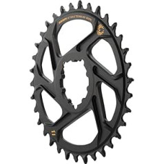 Sram Eagle X-Sync 34T tiešā stiprinājuma off-set Boost alumīnija 12 ātrumu ķēdes gredzens - melns, 3 mm