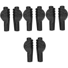 INOOMP Pack of 8 Blackxxin Pole Adaptors, Black Clutch, Professional for Replacement Components, Camping Tent, Teepee Tool Accessories, Foldable, Outdoor Accessories, Fittings, Joints Automatic