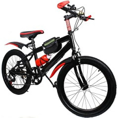 20 Inch Mountain Bike, Children's Bicycle MTB Bike 6 Speed Children's Bicycle Boys Bicycle Mountain Bike Children's Bicycle, Mudguard from and H., Ideal in the Mountains and in All Other Road