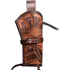 Hulara Embossed Leather Western Holster Heritage 22 Holster .38 .44 .45 .357 .358 Cowboy Holster for Revolver 4