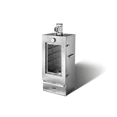 Insulated Smoki Smoker with Viewing Window Made of Embossed Cr-Stainless Steel 85 x 39 x 33 cm