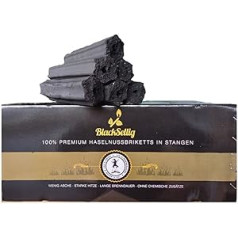 8 kg Hazelnut Barbecue Briquettes Rods from BlackSellig - Perfect Professional Quality