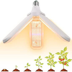 150 W LED Plant Lamp, E27 414 LEDs Full Spectrum Plant Light, Axis Lamp Similar to Sunlight for Indoor Plants, Greenhouse, Hydroponic Plants and Vegetables, Seedling Vegetables, Flowers