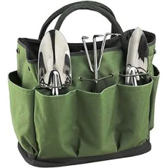 Garden Tool Bag Canvas Garden Tool Tote Bag Organizer with 8 Pockets for Men and Women (Tools Not Included) (Garden Bag C)