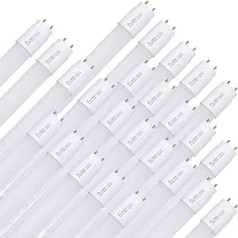 NCC-Licht 25 x LED Bulbs T8 Tube 74 cm 10 W G13 1000 lm 865 Daylight 6500 K Includes Starter