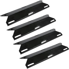 GFTIME 44 x 12,7 cm Porzellan Stahl gāzes grils Brennerabdeckung Ersatzteile für Landmann, Ender, Campingaz, Charbroil und Andere hitzeschild barbecook, Flammenverteiler