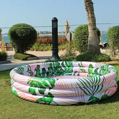Misomo Beverly Hills Edition 140 x 39 cm apvalus pripučiamas irklavimo baseinas kūdikių baseino palmių lapų dizainas