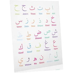 Ciieeo Alphabet Der Zahlen Bildung Arabisches Zahlendiagramm Arabische Islamische Wanddekoration Wand-abc-plakat Arabisches Wandposterdekor Anzahl Karte Bettwäsche Aus Baumwolle Kind