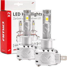 Automašīnu LED spuldzes x2 sērijas canbus amio h1 amio-02970