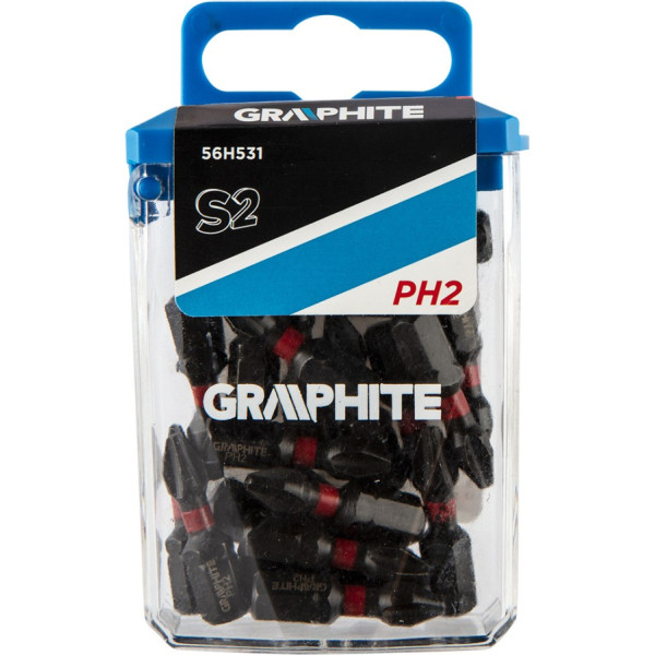 Graphite PH2 x 25 mm triecienuzgaļi, 20 gab.