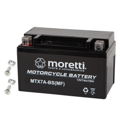 82-352# Motocikla akumulators 12v 7ah mtx7a-bs moretti