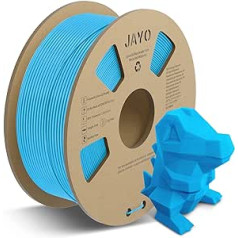 JAYO PLA Meta pavediens 1,75 mm, 3D printera kvēldiegs PLA Meta, 1,1 kg spoles, Meta PLA zila, laba stingrība, vienmērīgāka ekstrūzija, piemērota ātrai drukāšanai, izmēru precizitāte +/- 0,02