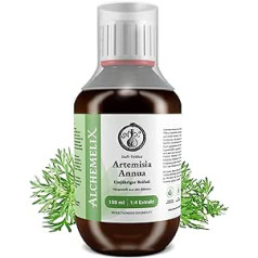 Artemisia annua tinktūra (bez alkohola) - 150 ml, viengadīgie krūzes istabas aromātiskie pilieni, 1:4 ekstrakts, augstākās kvalitātes kvalitāte, ražots Austrijā, vegāns