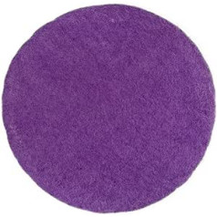 8-Natur Round Chair Cushion Felt Purple Made of 100% Merino Felt - Cushion Seat Cushion with Approx. 35 cm Diameter for Chairs, Benches and as Cushion