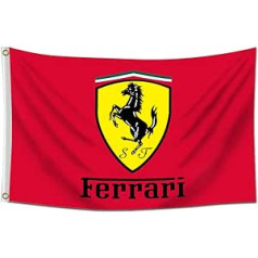 AMAKKFY Ferrari Racing karoga sienas reklāmkaroga gobelēns garāžas kopmītņu tipa vīrieša alas istabas koledžas dekorēšanai