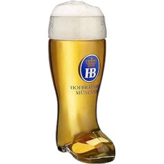 HB Hofbräuhaus München Bierkrug Hofbräuhaus München HB Glasstiefel 0,5 litru King Werk KI 1000174