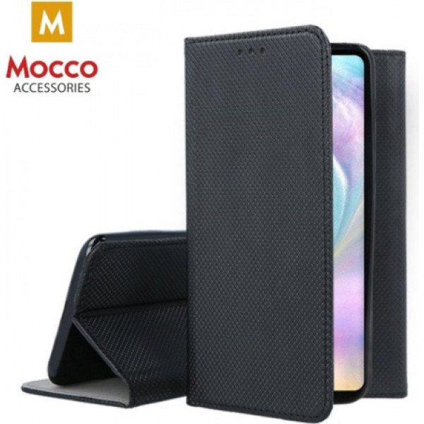 Mocco Smart Magnet Book Case Grāmatveida Maks Telefonam LG K52 Melns