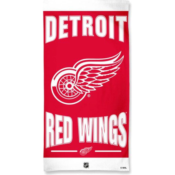 Pludmales dvielis NHL 150 x 75cm Fiber Detroit Red
Wings