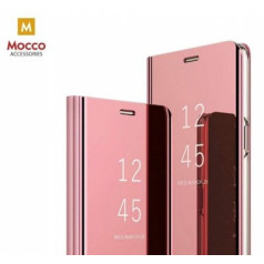 Mocco Clear View Cover Case Grāmatveida Maks Telefonam Xiaomi Redmi Note 9 Rozā