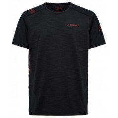 Krekls COMPASS T-Shirt M L Black/Cherry Tomato