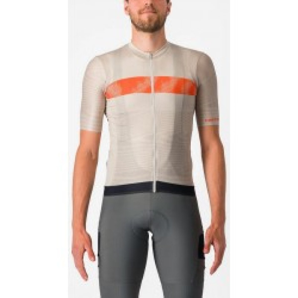 Velo krekls UNLIMITED ENDURANCE Jersey XXL Silver Moon/Orange Rust