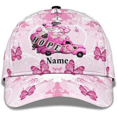 831 Herren Damen Snapback Kappe Leicht Baseballkappe Verstellbar Angeln Hüte Für Wander Laufen Draussen 3D Cancer Awareness Customize Für Supporter Mastectomy Patients Fabric Butterfly Hope Pink Car