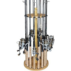 Rush Creek Creations 16 x Round Fishing Rod Storage Rack