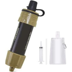 Aomiun Outdoor Water Filter, Portable Water Filter, Outdoor Survival Camping Hiking Water Filter Drinking Water Filter Water Filtration System Water Purifier for Emergency Prevention Camping Travel